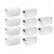Sterilite 116 Quart Latch Lid Tote, 4 Pack, and 18 Quart Latch Lid Tote, 6 Pack Perspective: front