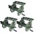 Liberty Garden Wall Mounted Heavy Aluminum Hanging Hose Reel w/ Guide (3 Pack) Perspective: front