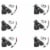 Intex Reef Rider Swim Diving Goggle Mask Snorkeling Set, 14 to Adult (6 Pack) Perspective: front