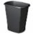 Sterilite 10539006 10 Gallon Ultra Plastic Wastebasket Trash Can, Black (6 Pack) Perspective: front
