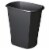 Sterilite 10529006 5.5 Gal Ultra Plastic Wastebasket Trash Can, Black (6 Pack) Perspective: front