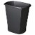 Sterilite 10519006 3 Gallon Ultra Plastic Wastebasket Trash Can, Black (6 Pack) Perspective: front