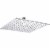 Hongtoo 12 Inch Stainless Steel Hydroelectric LED Rain Waterfall Shower Head Perspective: front