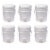 Little Giant BKT5 Plastic Honey Bucket w/ Gate for Beekeeping, 5 Gallon (6 Pack) Perspective: front