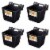 Little Giant HF15BLACK 15 qt. Mountable Plastic Hook Feeder, Black (4 Pack) Perspective: front