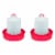 Little Giant Red Deep Base Poultry 2 GA. Waterer for Chickens & Birds (2 Pack) Perspective: front