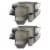 Gibson 16 Piece Square Dinnerware Set with Plates, Bowls, and Mugs (2 Pack) Perspective: front