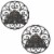 Liberty Garden Products Decorative 125 Foot Hose Wall Mount Butler (2 Pack) Perspective: front