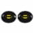Slippery Racer Downhill Pro Round Batman Plastic Saucer Disc Snow Sled (2 Pack) Perspective: front