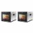 NutriChef Electric 600W Countertop Food Dehydrator with 6 Trays, Silver (2 Pack) Perspective: front