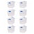 Homz 31 Quart Heavy Duty Modular Stackable Storage Containers, Clear, 8 Pack Perspective: front