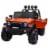 TOBBI 12V Kids Electric Battery Powered 2 Speed Open Top SUV Ride On Toy Orange Perspective: front