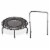 JumpSport 220 Fitness Rebounder Mini Trampoline & Handle Bar Accessory, Black Perspective: front