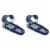 Aqua Leisure Inflatable Pool Lounger Float w Sunshade Canopy, Blue (2 Pack) Perspective: front