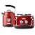 Haden Dorset 1.7 Liter Cordless Electric Kettle and 4 Slice Bread Toaster, Red Perspective: front