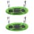 Swinging Monkey Giant 40  Web Outdoor Family Play Saucer Swing, Green (2 Pack) Perspective: front
