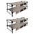 Disc-O-Bed XL Cam-O-Bunk Benchable Double Cot with Organizers, Tan (2 pack) Perspective: front
