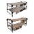 Disc-O-Bed XL & Youth Cam-O-Bunk Benchable Double Cot w/Organizers (2 Pack) Perspective: front
