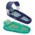 Aqua Leisure Luxury Canopy Float, Blue & Recliner Chaise Style Lounger, Green Perspective: front