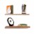 Willow & Grace Connie 24 Floating Shelves with Amanda 24 Wall Mount Shelves Perspective: front