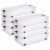Sterilite 60 Quart ClearView Latch Lid Wheeled Underbed Storage Box, (8 Pack) Perspective: front