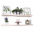 Willow & Grace Suzy 36 Inch Floating Wall Mount Shelves, White Wash (4 Pack) Perspective: front