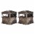 Rhino Blinds R150 Durable 3 Person Outside Game Hunting Ground Blind (2 Pack) Perspective: front