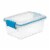 Sterilite 7.5 Quart Clear Plastic Home Storage Box with Latching Lids, (24 Pack) Perspective: front