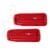 Lucky Bums Kids 48 Inch Plastic Snow Toboggan Sled with Pull Rope, Red (2 Pack) Perspective: front