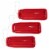 Lucky Bums Kids 48 Inch Plastic Snow Toboggan Sled with Pull Rope, Red (3 Pack) Perspective: front
