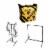 Morrell Yellow Jacket Outdoor Target with HME Products Target Stand & Bow Holder Perspective: front