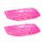 Slippery Racer Downhill Sprinter Kids Plastic Toboggan Snow Sled, Pink (2 Pack) Perspective: front