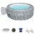 Bestway SaluSpa AirJet Honolulu Hot Tub with 2 PureSpa Cup Holder Drink Trays Perspective: front