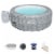 Bestway SaluSpa AirJet Inflatable Hot Tub and PureSpa Cup Holder and Tray Perspective: front