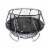 Plum 30380 Curved Bowl Design Freebound Extra Large 13.6 Foot Circular Trampoline Perspective: front