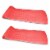 Vos 72 Soft Wavy Foam UV Chlorine Resistant Water Pool Float, Coral (2 Pack) Perspective: front