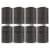 Sterilite 3 Drawer Wicker Weave Decorative Storage Tower, Espresso (8 Pack) Perspective: front