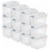 Sterilite 25 Quart Capacity Clear Plastic Storage Tote Bins with Lids, (12 Pack) Perspective: front