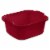 Sterilite Large Multi Function Home 12 Qt Sink Dish Washing Pan, Red (24 Pack) Perspective: front