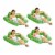 Aqua Leisure Zero Gravity Inflatable Swimming Pool Lounge Chair Float, Green, 4 Perspective: front