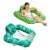 Aqua Leisure Zero Gravity Swimming Pool Lounge Chair Float, Green + Teal Fern Perspective: front