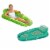 Aqua Leisure Polyknit Luxe Pool Lounger, Teal & Luxury Recliner Float, Green Perspective: front