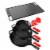 NutriChef Non Stick Cast Iron Skillet 3 Piece Set w/ 18 Inch Stovetop Grill Pan Perspective: front