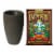 Algreen Valencia Curve Flower Pot Planter, Brown & FoxFarm Potting Soil, 12 Qt Perspective: front