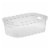 Sterilite 4.25 x 8 x 12.25 Inch Storage Bin with Carry Through Handles, (8 Pack) Perspective: front