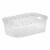 Sterilite 4.25x8x12.25 In Storage Bin w/ Carry Through Handles, Clear (24 Pack) Perspective: front