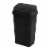 Sterilite 13 Gal Swing Top Lidded Wastebasket Kitchen Trash Can, Black (4 Pack) Perspective: front