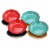 Gibson Color Speckle 4pc Stoneware Pasta Bowl Dish Set, Assorted Colors (2 Pack) Perspective: front