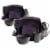 Gibson Elite Soho Lounge 16 Piece Plates, Bowls, and Mugs Set, Purple (2 Pack) Perspective: front