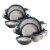Gibson Elite Couture Band Glazed Stoneware 16 Pc Dinnerware Set, Blue (2 Pack) Perspective: front